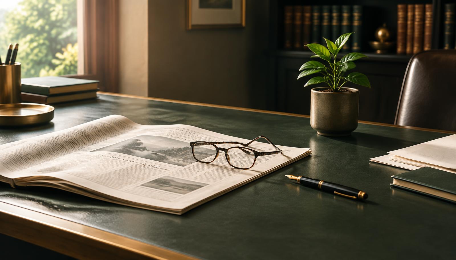 ThriveNews quarterly publication on a desk